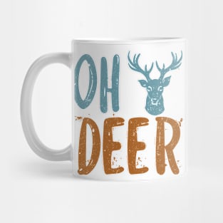 Funny Oh Deer Distressed Design Mug